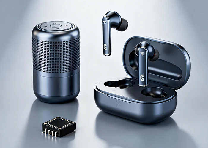 小音箱和TWS蓝牙耳机搭配MEMS硅麦克风