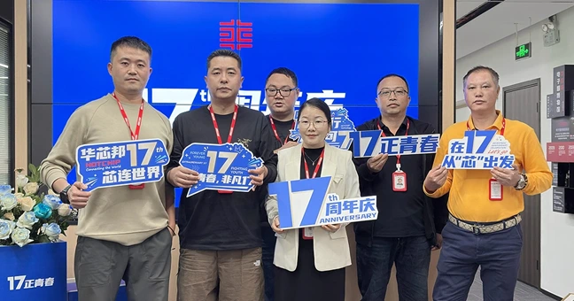 华芯邦17周年庆芯片销售照