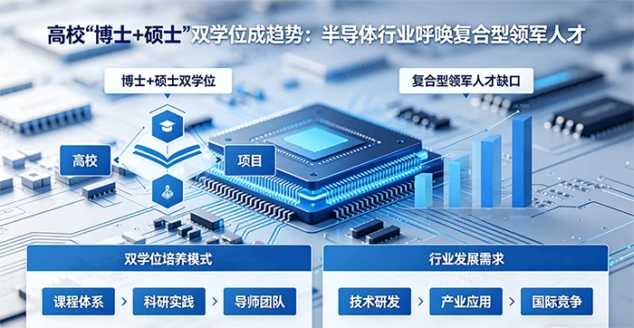 高校“博士+硕士”双学位成趋势:半导体行业呼唤复合型领军人才