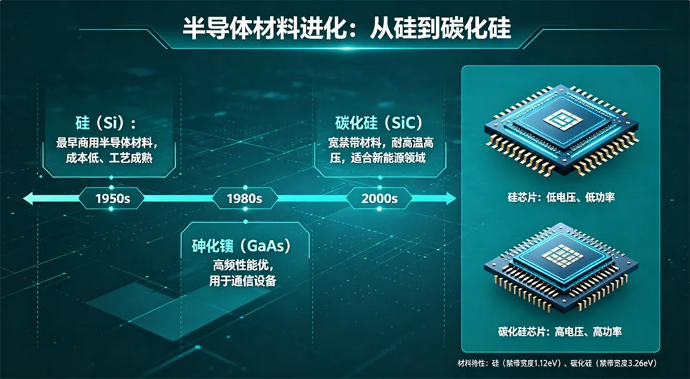 半导体材料进化:从硅到碳化硅