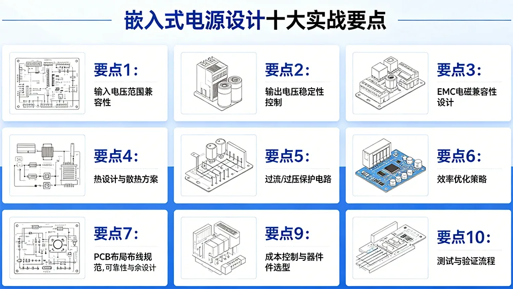 嵌入式电源设计十大实战要点:从抗干扰到量产避坑指南