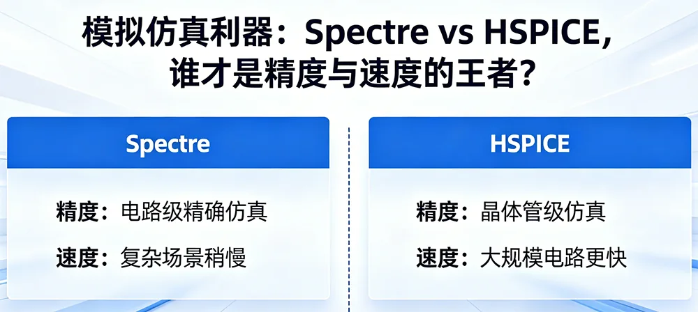 模拟仿真利器：Spectre vs HSPICE，谁才是精度与速度的王者？