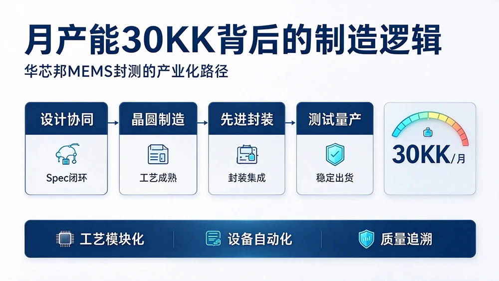 月产能30KK背后的制造逻辑：华芯邦MEMS封测的产业化路径