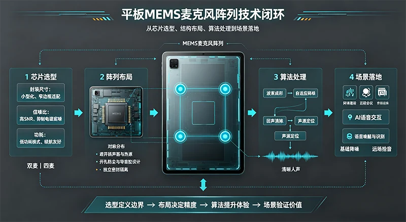 拆解平板MEMS麦克风阵列的核心逻辑